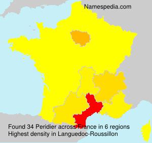 Surname Peridier in France Surname Peridier in France