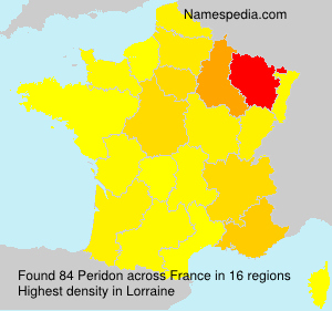 Surname Peridon in France Surname Peridon in France