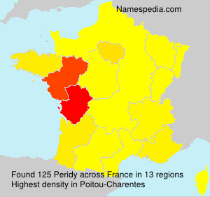 Surname Peridy in France Surname Peridy in France