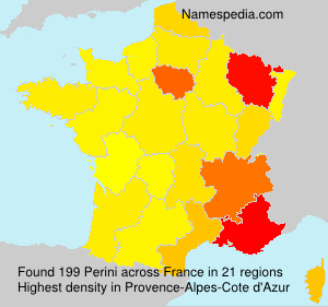 Surname Perini in France Surname Perini in France