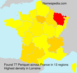 Surname Periquet in France Surname Periquet in France