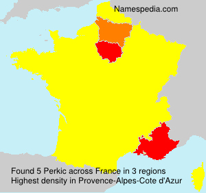 Surname Perkic in France Surname Perkic in France