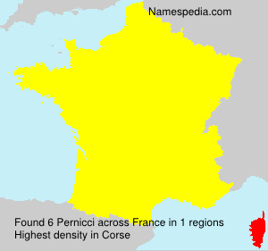 Surname Pernicci in France Surname Pernicci in France