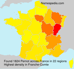Surname Pernot in France Surname Pernot in France