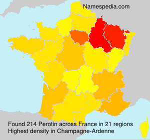 Surname Perotin in France Surname Perotin in France