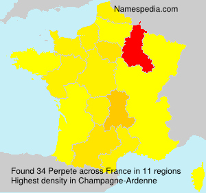 Surname Perpete in France Surname Perpete in France