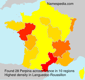 Surname Perpina in France Surname Perpina in France