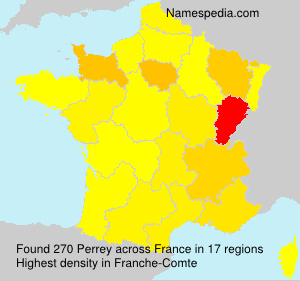 Surname Perrey in France Surname Perrey in France