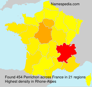 Surname Perrichon in France Surname Perrichon in France