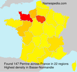 Surname Perrine in France Surname Perrine in France