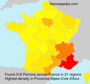 Surname Perrone in France