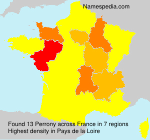 Surname Perrony in France Surname Perrony in France