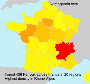 Surname Perroux in France Surname Perroux in France