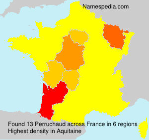 Surname Perruchaud in France Surname Perruchaud in France