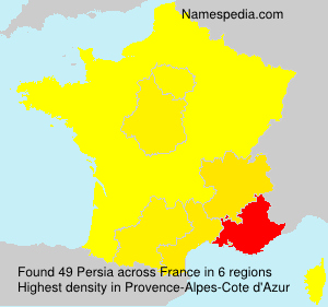 Surname Persia in France Surname Persia in France