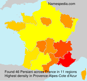 Surname Persiani in France Surname Persiani in France