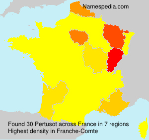 Surname Pertusot in France Surname Pertusot in France