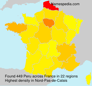 Surname Peru in France Surname Peru in France