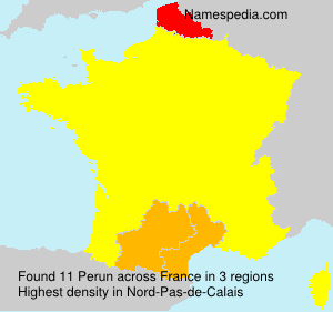Surname Perun in France Surname Perun in France