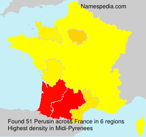 Surname Perusin in France Surname Perusin in France