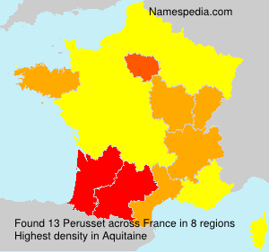 Surname Perusset in France