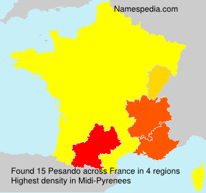 Surname Pesando in France Surname Pesando in France