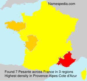 Surname Pesante in France Surname Pesante in France