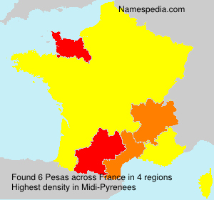 Surname Pesas in France Surname Pesas in France