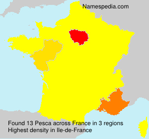 Surname Pesca in France Surname Pesca in France