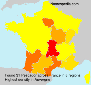 Surname Pescador in France Surname Pescador in France