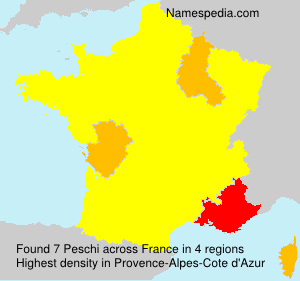 Surname Peschi in France Surname Peschi in France
