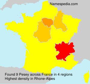 Surname Pesey in France Surname Pesey in France