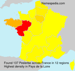Surname Peslerbe in France Surname Peslerbe in France