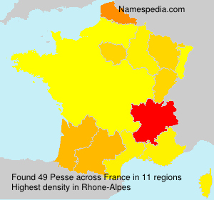 Surname Pesse in France Surname Pesse in France