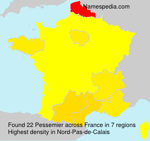 Surname Pessemier in France Surname Pessemier in France