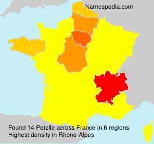 Surname Petelle in France