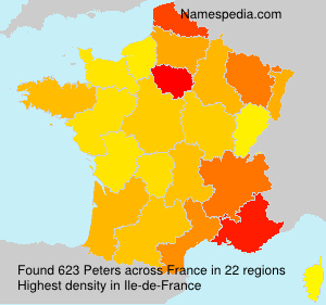 Surname Peters in France Surname Peters in France