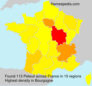 Surname Peteuil in France Surname Peteuil in France