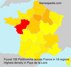 Surname Petithomme in France Surname Petithomme in France