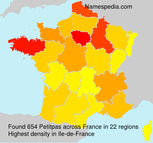 Surname Petitpas in France Surname Petitpas in France