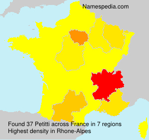 Surname Petitti in France Surname Petitti in France