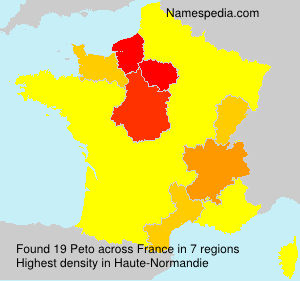 Surname Peto in France Surname Peto in France