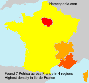 Surname Petrica in France Surname Petrica in France