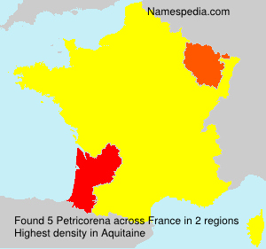 Surname Petricorena in France Surname Petricorena in France