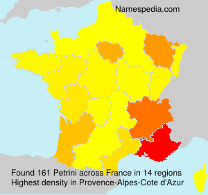 Surname Petrini in France Surname Petrini in France