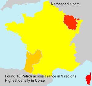 Surname Petroli in France Surname Petroli in France