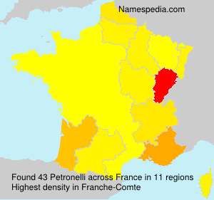 Surname Petronelli in France Surname Petronelli in France
