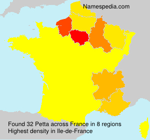 Surname Petta in France Surname Petta in France