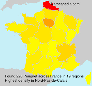 Surname Peugnet in France Surname Peugnet in France
