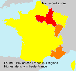 Surname Pex in France Surname Pex in France